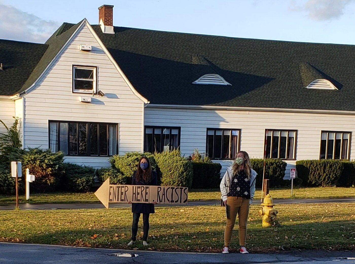 Williamsville SURJ protest